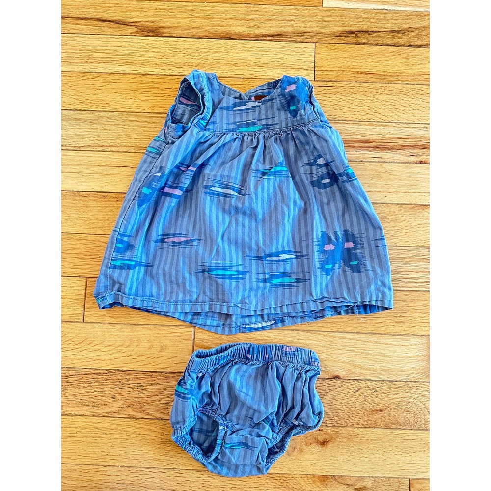 Tea collection dress with diaper cover